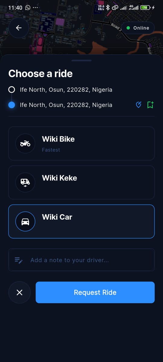Ride Tracking