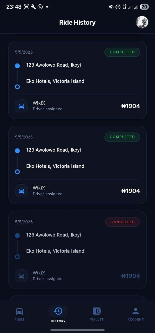 Trip History