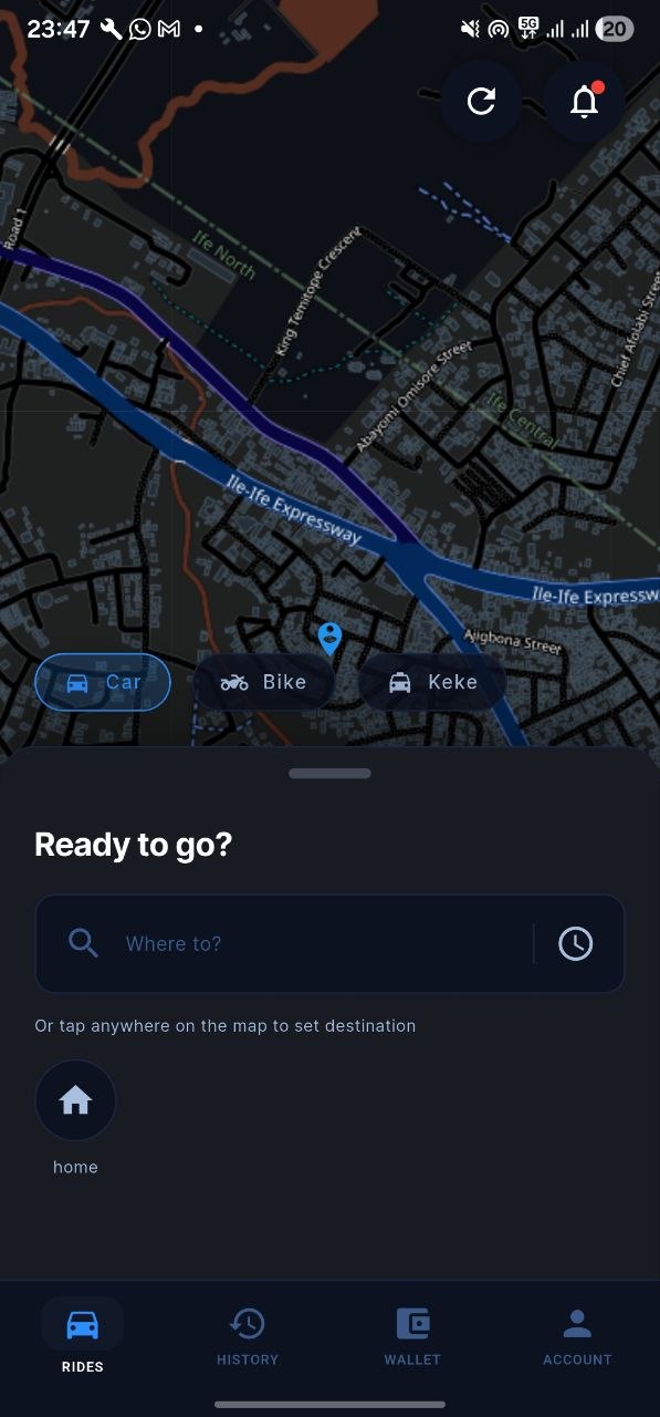 Home Screen